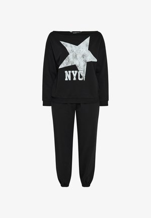 Yours Clothing, PLUS SIZE TRACKSUITS SET - Tracksuit - black