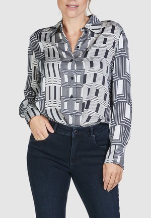 Hemdbluse - offwhite varied