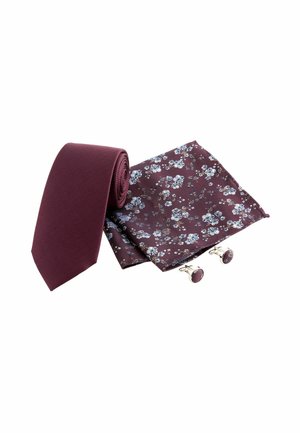 GIFT SET - Ficknäsduk - burgundy red