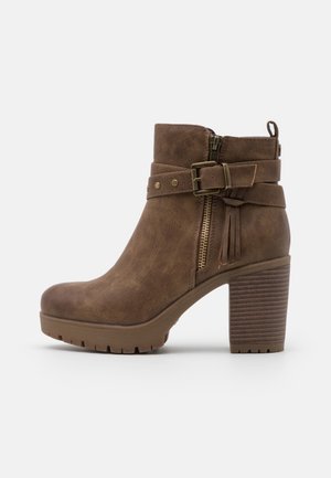 Stivaletti con tacco - taupe