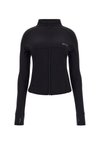 MARIKA LS ZIP ACTIVE - Bluză de molton cu fermoar - schwarz
