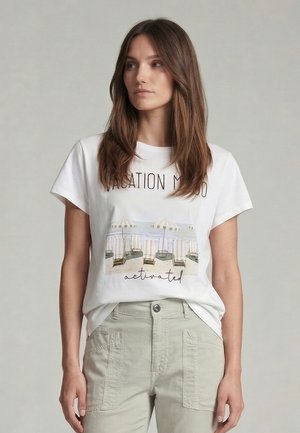 Marc Aurel, MARC AUREL SHIRT - Print T-shirt - white