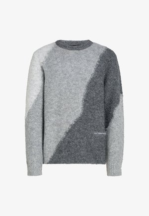 KARL LAGERFELD INTARSIA KNIT - Pulover - grey melang