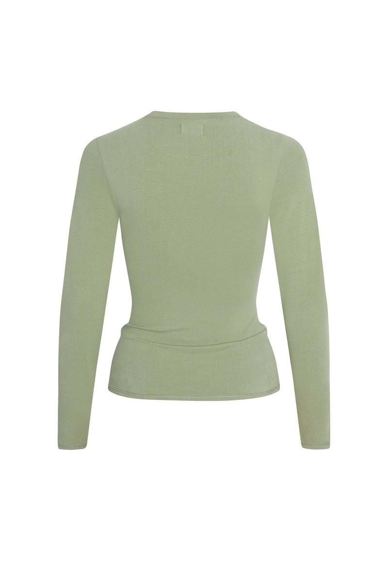 Tunica Donna Florboom Con Scollo A V E Piega – Manica Corta – Verde Militare (Taglia 52-54)