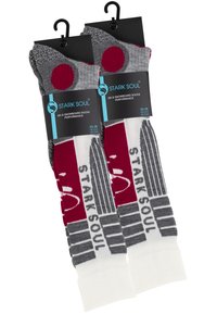 Stark Soul 2 PAAR - Calzettoni - wollweiss grau rot