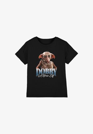 Cotton Soul, HARRY POTTER DOBBY THE ELF HOMAGE UNISEX - Print T-shirt - black