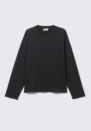 Weekday, GREAT BOXY LONG SLEEVE - Camiseta de manga larga - black dark