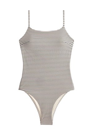 OYSHO, STRIPE TRIANGLE SWIMSUIT - Fürdőruha - beige