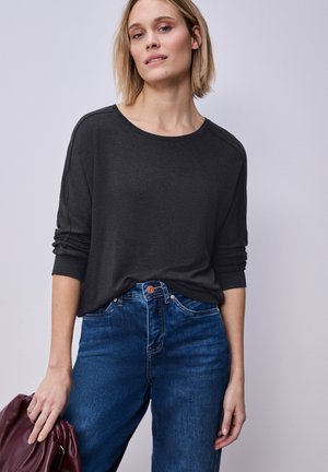 IM MELANGE-LOOK - T-shirt à manches longues - blau