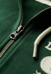 Superdry & Co ATHLETIC ESSENTIALS CROP - Sudadera con cremallera - enamel green