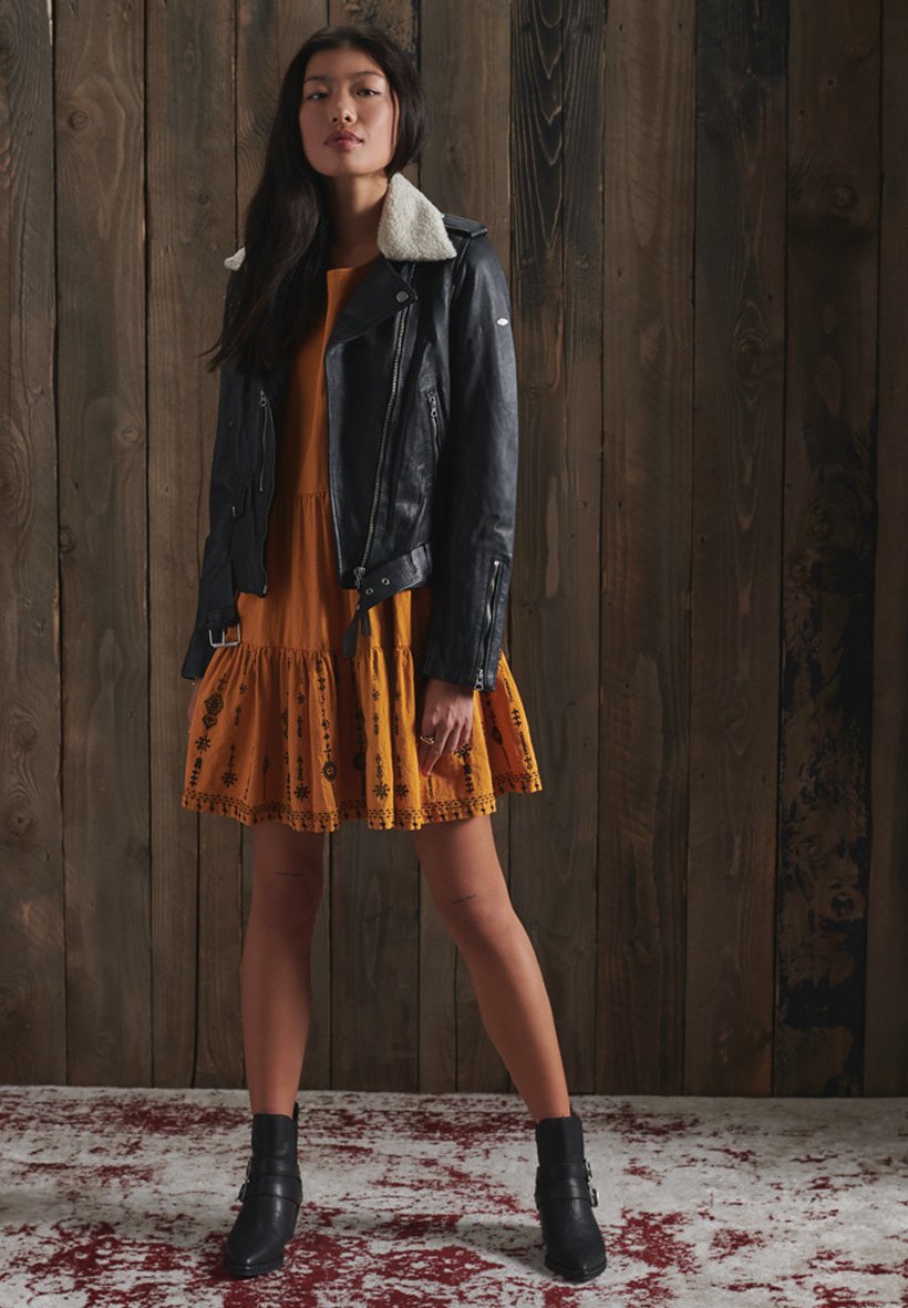 superdry faux leather jacket