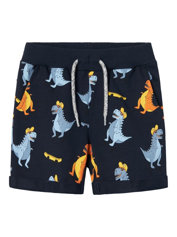 NMMVERMO AOP UNB NOOS - Tracksuit bottoms - dark sapphire aopdinosaurs