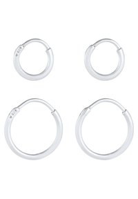 2 PACK HOOPS - Øreringe - silber