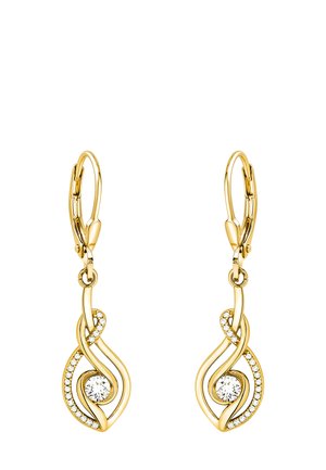 CURVED OVAL - Øreringe - gold-coloured