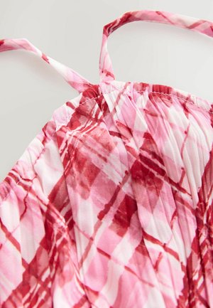 Next HALTER NECK - Maxi ruha - red/white