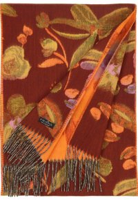 FRAAS FLORAL CASMINK - MADE IN GERMANY - Scarf - hot chocolate