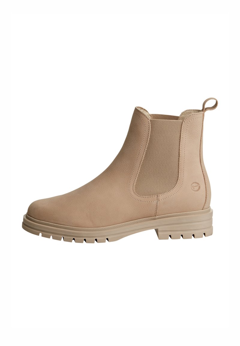 Tamaris Stivaletti Chelsea Donna In Pelle - Modello TOUCHit Con Suola Piatta 4 Cm, Collezione Core