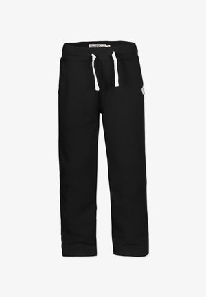 Sorte sweatpants lavet af bomuld, med en drawstring talje, to sidelommer og et logo på låret.