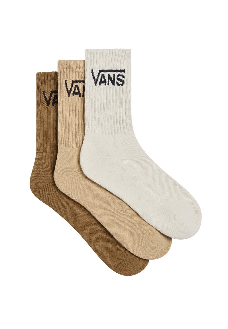 Vans 3 PACK CLASSIC CREW 6.5-10 - Calze - turtledove