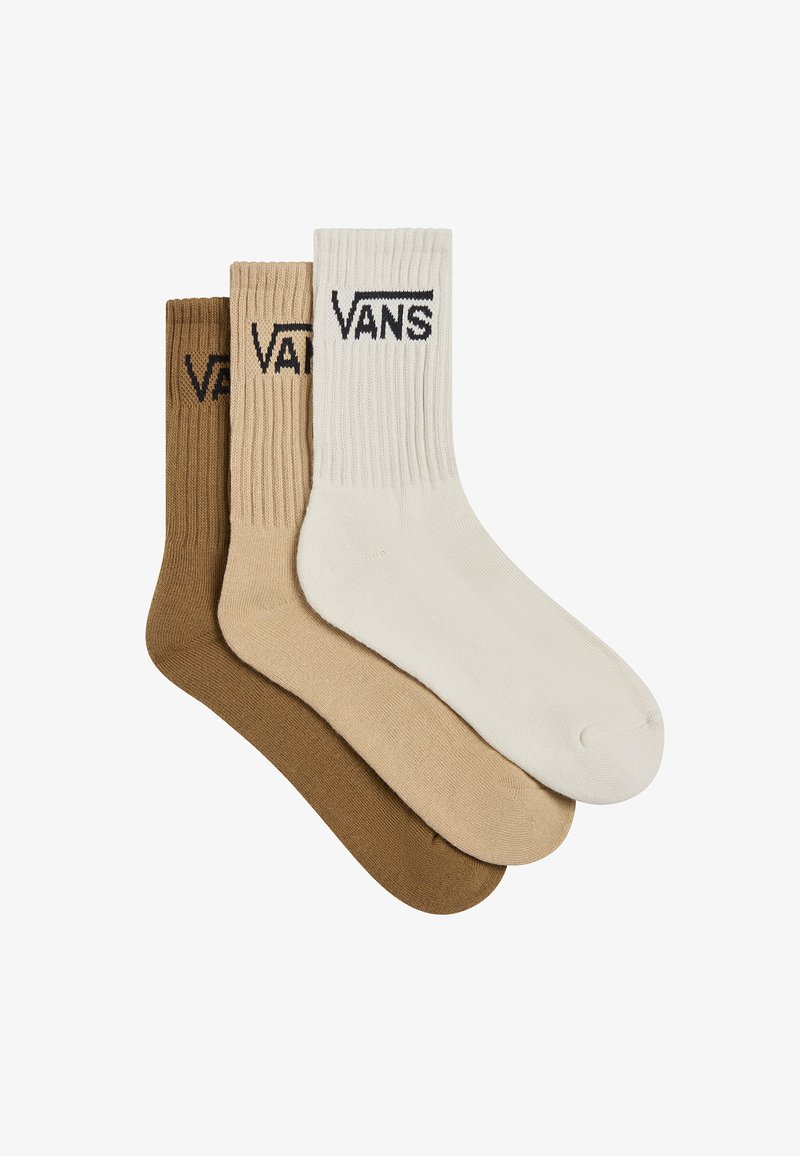 Vans 3 PACK CLASSIC CREW 6.5-10 - Calze - turtledove