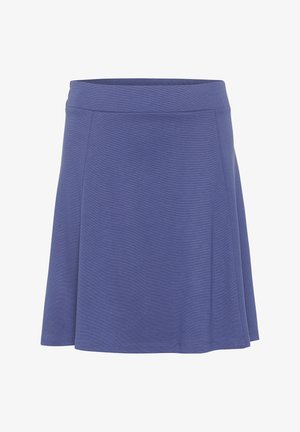 Lila tenniskjol gjord av mjukt tyg, med en lätt utsvängd silhuett, en bred och bekväm midjeresår samt en slät nederkant.