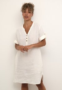 Cream BELLIS CAFTAN SHORT MOLLIE FIT - Kasdienė suknelė - snow white
