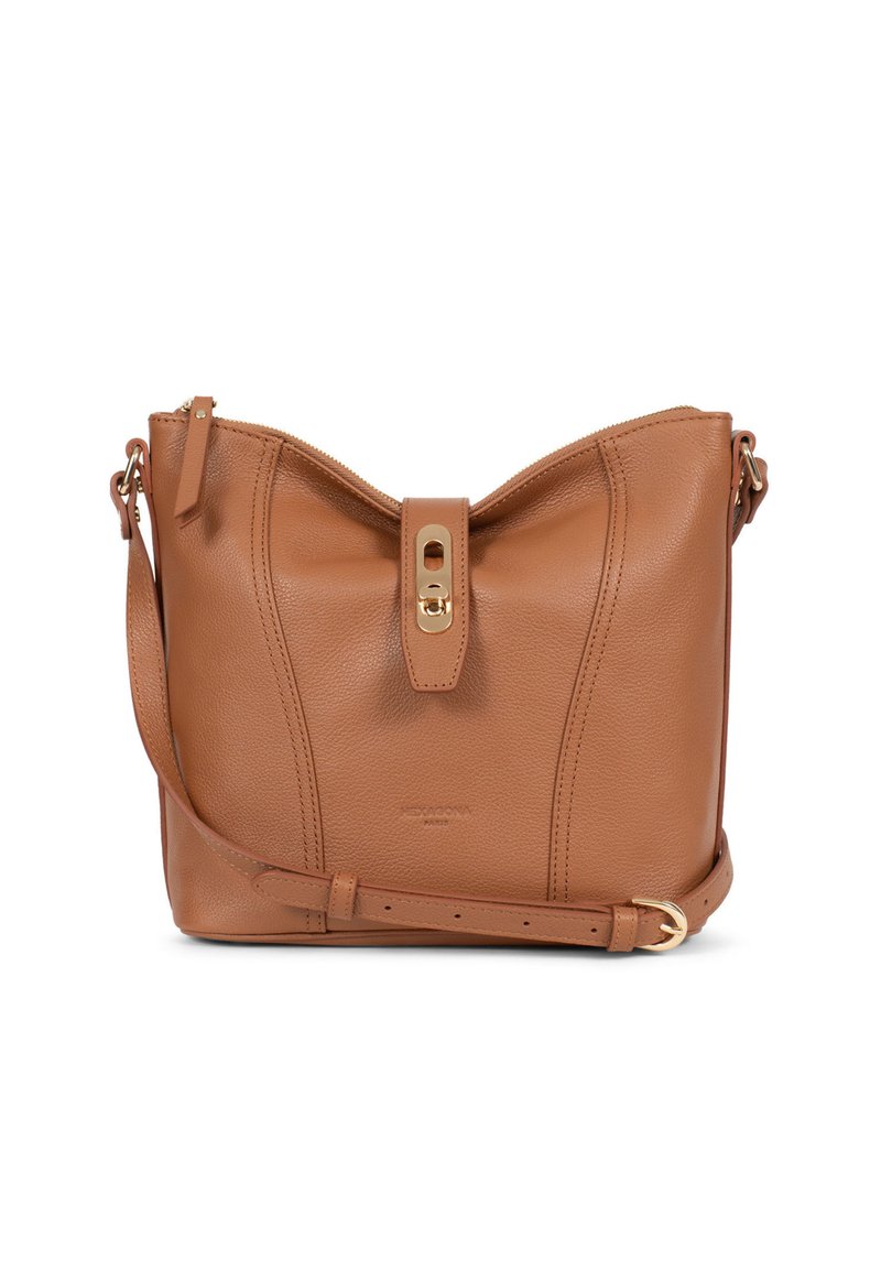 Hexagona Borsa a mano - marron tan