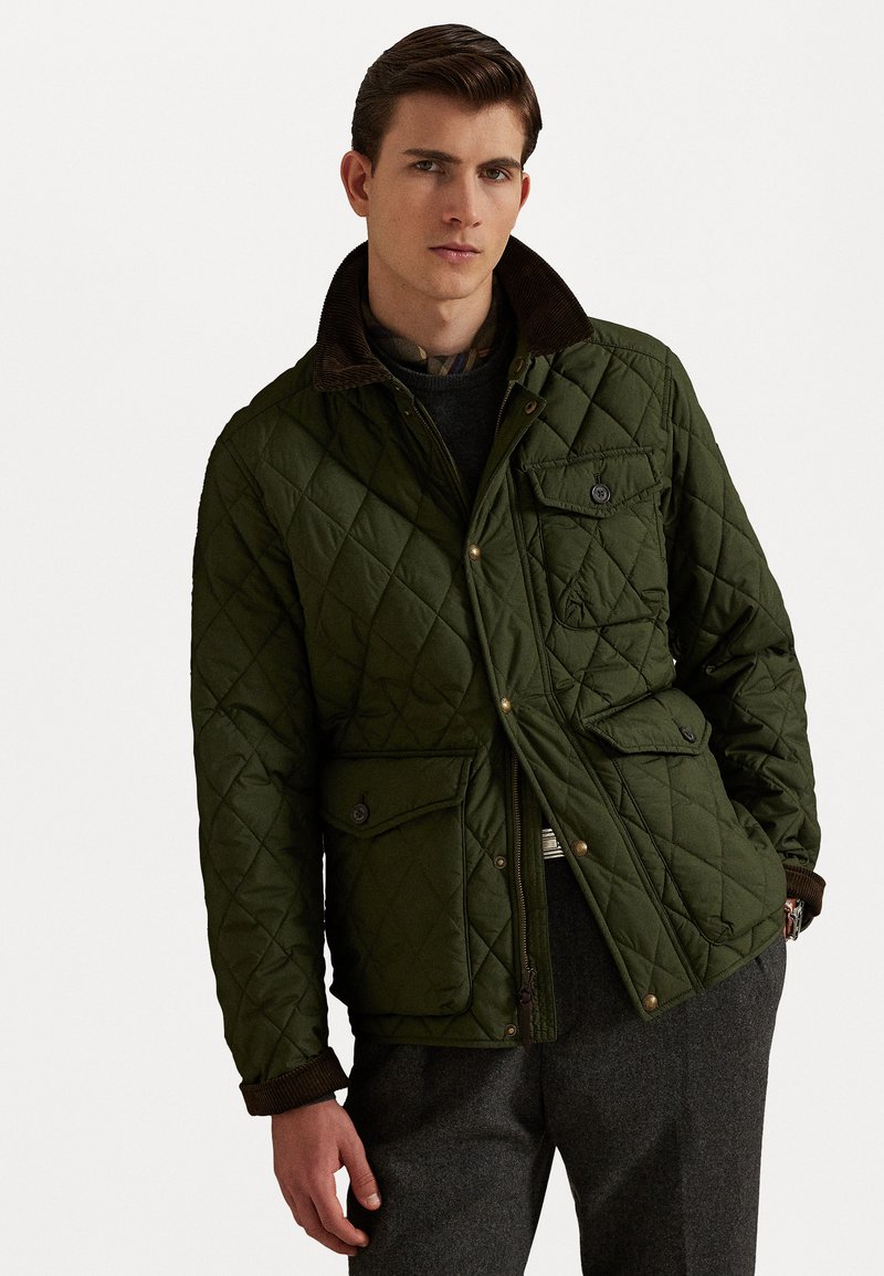 Polo Ralph Lauren THE BEATON QUILTED JACKET - Chaqueta de entretiempo - company olive
