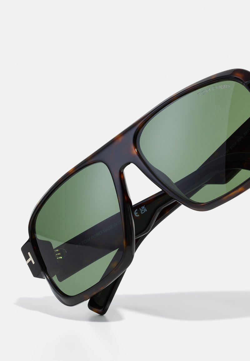 Tom Ford TURNER UNISEX - Sunglasses - dark havana/green  display picture 2
