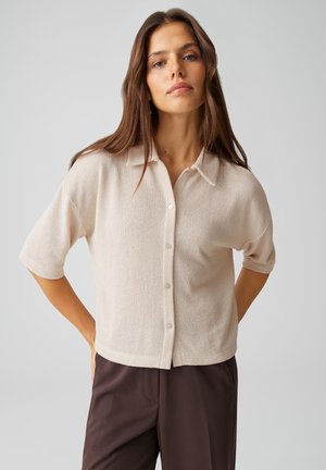 OPUS, REGULAR CLEAN DETAIL - Overhemdblouse - natural glaze