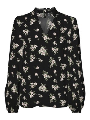 Vero Moda VMEASY VOLUME - Μπλούζα με μακριά μανίκια - black/sandy