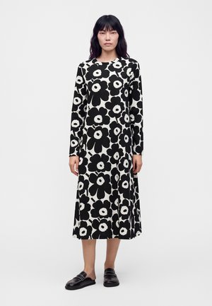 Marimekko, HUJANHAJAN UNIKKO DRESS - Robe en jersey - black/off white