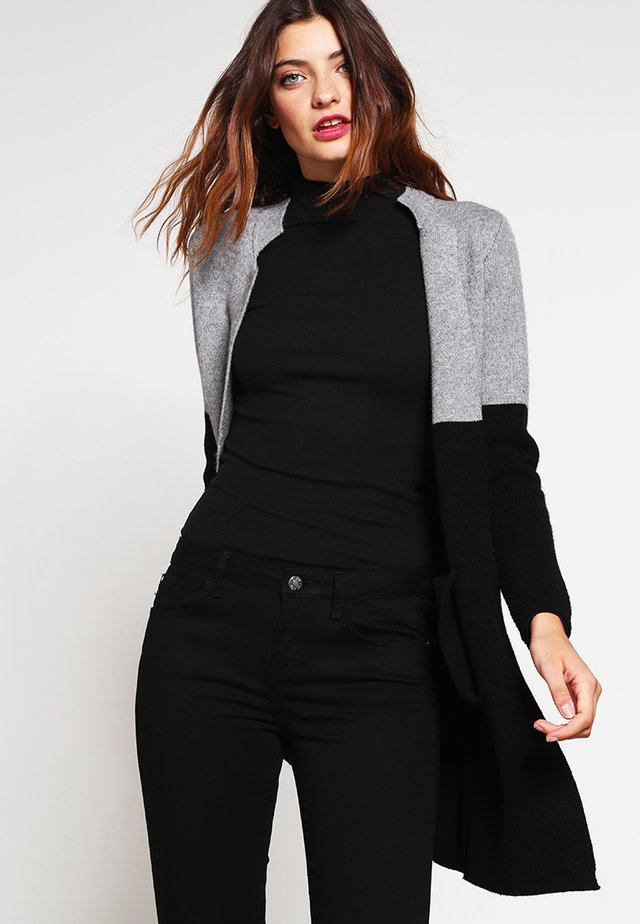 BLOCK - Chaqueta de punto - noir/gris