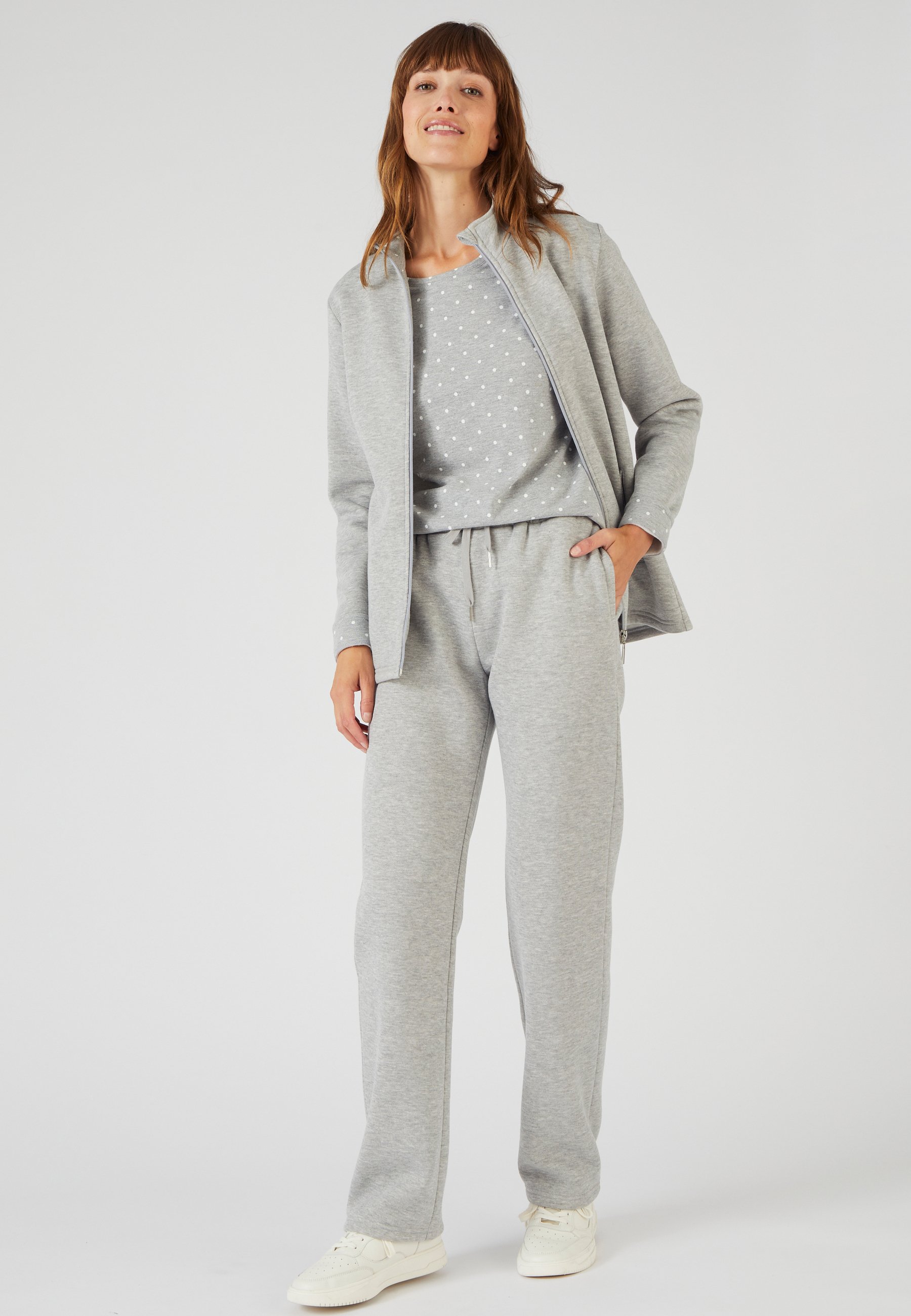 Damart Ensemble Détente Maille Velours Femme - Veste Zippée Et Pantalon Confort