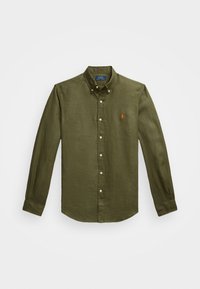 SLIM FIT LINEN SHIRT - Skjorter - new olive