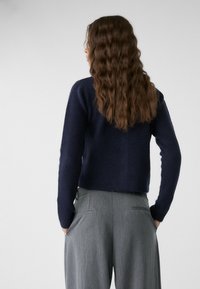 Stradivarius BUTTONED - Cardigan - dark blue