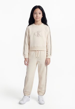 Calvin Klein Jeans PIPING SET - Φόρμα - whitecap gray