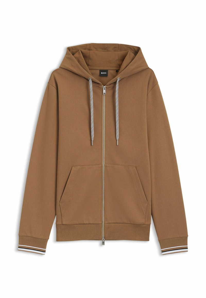 Boss Sweater met rits beige Boss Sweater met rits beige