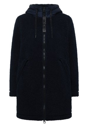 Cecil, STRUKTURMIX TEDDY-MANTEL MIT KAPUZE - Cappotto invernale - dark navy blue