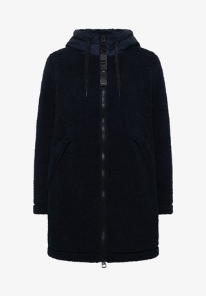 Cecil, STRUKTURMIX TEDDY-MANTEL MIT KAPUZE - Manteau d'hiver - dark navy blue