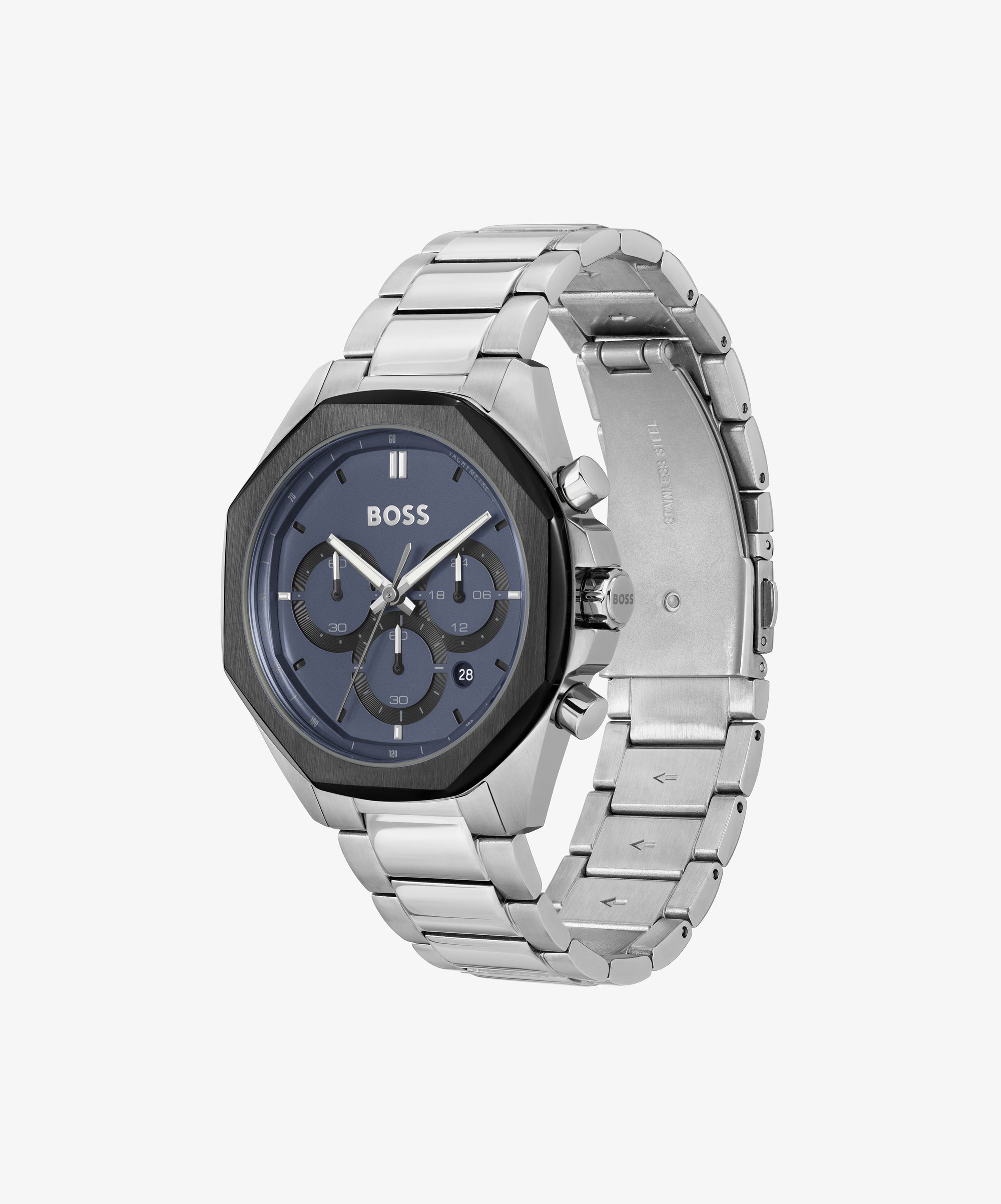 BOSS CLOUD Chronograph watch silver-coloured/blue/silver