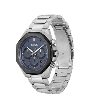 CLOUD - Chronograph watch - silver-coloured/blue