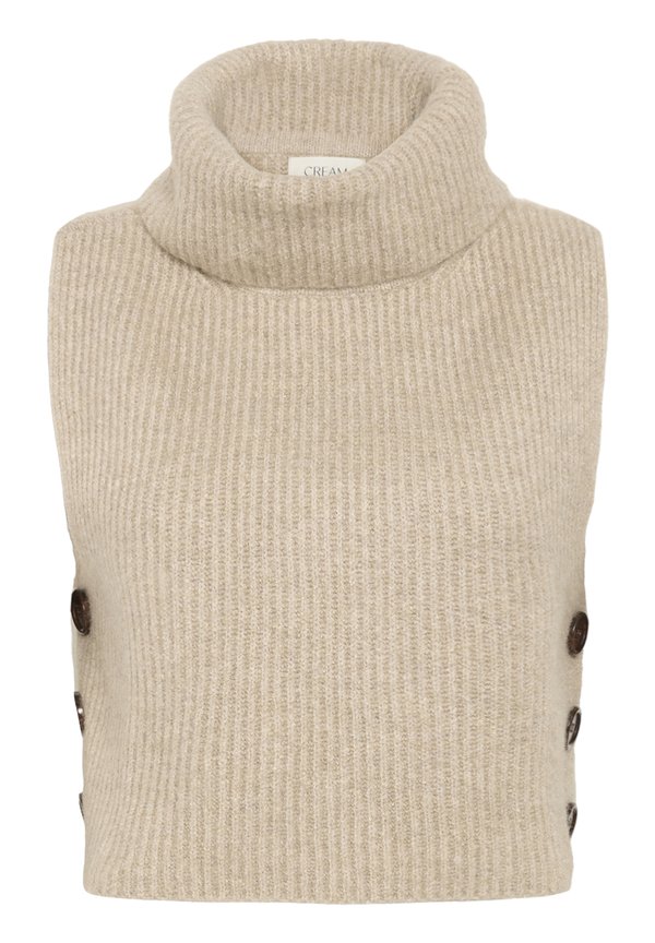 STAR SHORT SLIPOVER - Jumper - oat melange3