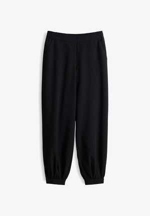 OPUS, TAPERED FLOW FIT - Stoffhose - black