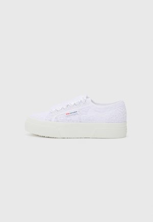 2740 FLOWER MACRAME - Sneaker low - total white