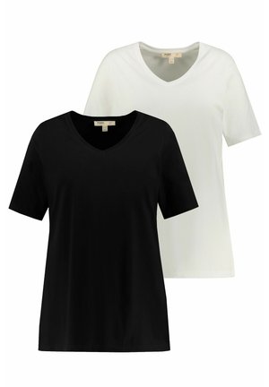 Ulla Popken LOT DE 2 - T-shirt basique - black