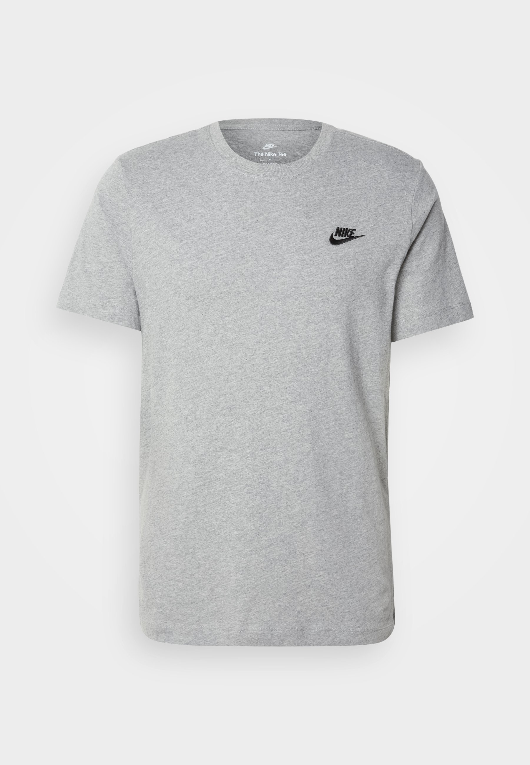 Nike Sportswear CLUB TEE - Jednoduché tričko - dark grey heather/black