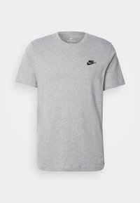 CLUB TEE - Basic T-shirt - dark grey heather/black