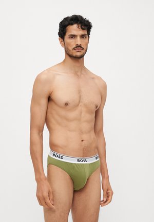 BRIEF POWER 3 PACK - Slip - green/black/olive