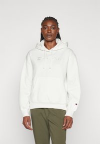 Champion ICONS HOODIE TONAL LOGO LARGE - Felpa - white/multicolor